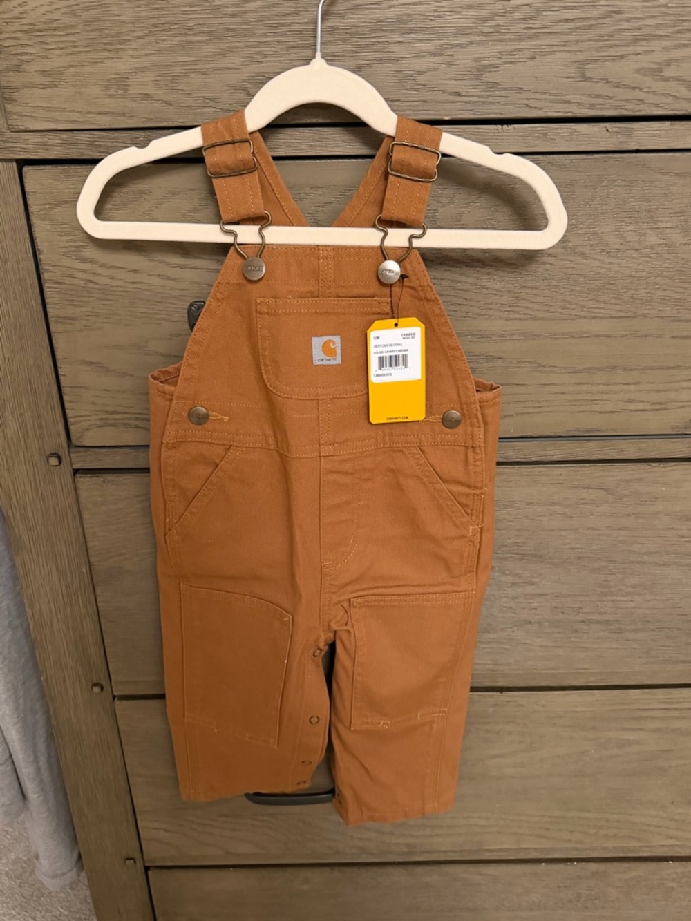 Carhartt Toddler Brown Duck Overalls